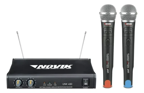 Sistema Doble de Micrófono Inalámbrico Novik NEO UNK-450 - UHF