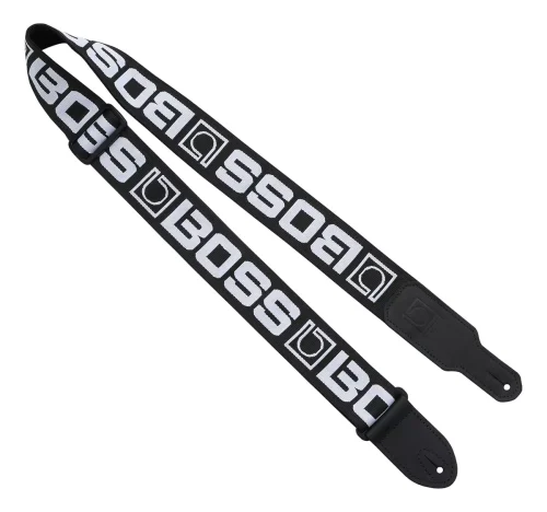 Correa Para Guitarra o Bajo - Boss BSM-20 - (Color Negro & Blanco)