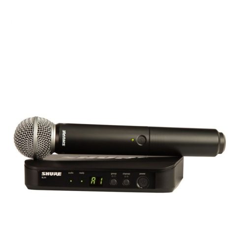 Micrófono Dinámico Inalámbrico SHURE BLX24/SM58-J10