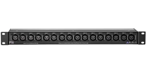 Patchera de 16 canales XLR Stereo - Art P16 | XLR Balanceado