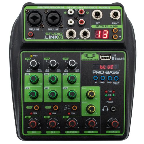 Consola Interfaz PROBASS Studio Link 6 Professional